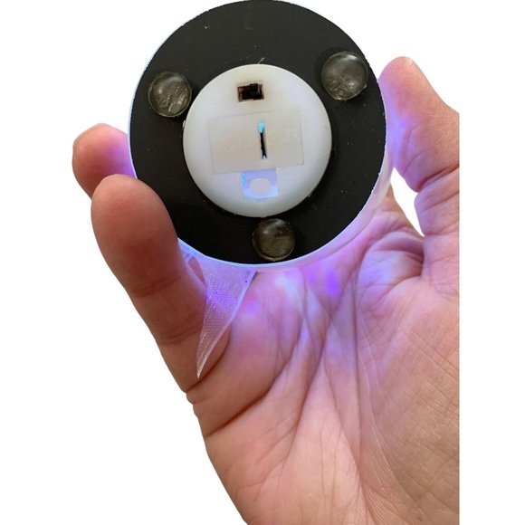 Handblown Glass Globe Ornament LED ChangingColor Light Christmas Tree NEW BATT - Picture 8 of 11